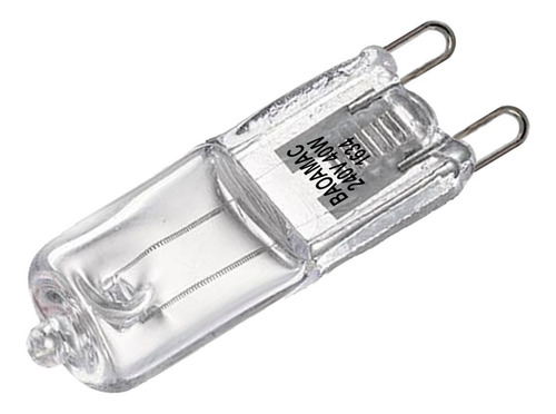 Imagem 3 de 5 de Kit 5 Lâmpadas Halógena Cápsula G9 40w 220v Transparente