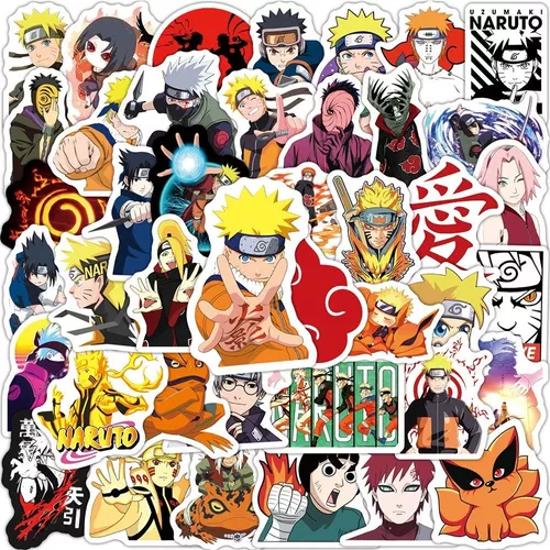 30 Adesivos Naruto Shippuden - Akatsuki 8cm