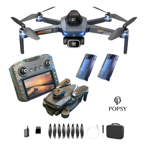 Drone GT8 Max 4K Popsy com FPV 5G e 2 Baterias – Imagens Aéreas Profissionais com Controle com Tela