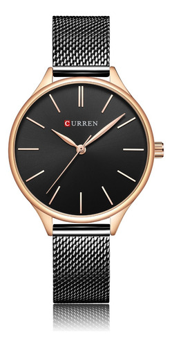 Reloj De Cuarzo Impermeable Curren 9024 Con Cinturón De Mall