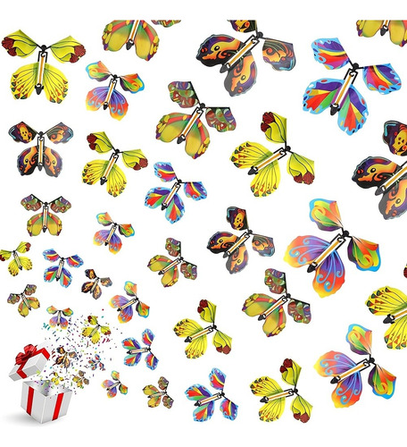 40 Peças De Brinquedo Infantil Paper Butterfly Com Ponta De
