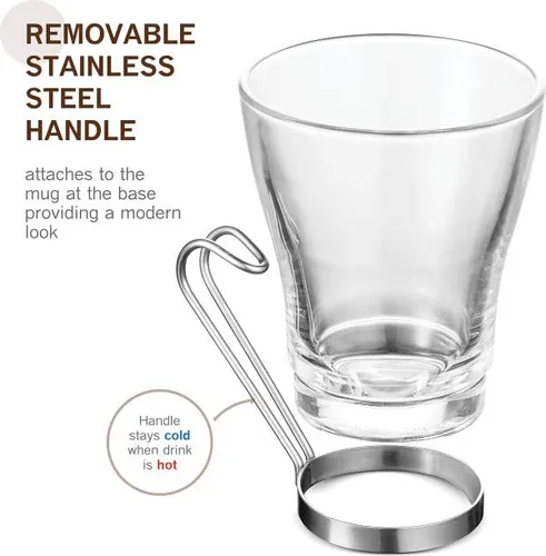Taza De Café De Vidrio Bormioli Rocco Oslo - Tazas De Café E