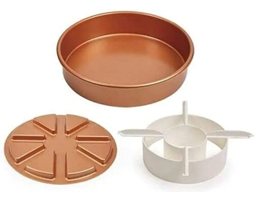 Molde Para Queque De Aluminio Antiadherente Copper Chef