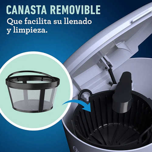 Cafetera Oster BVSTDCS12 semi automática gris de filtro 220V