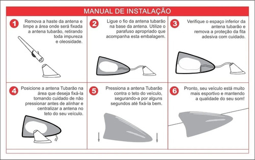 Antena Shark Tubarão Vw Gol G2 G3 G4 G5 G6 Jetta Bora Fox Up