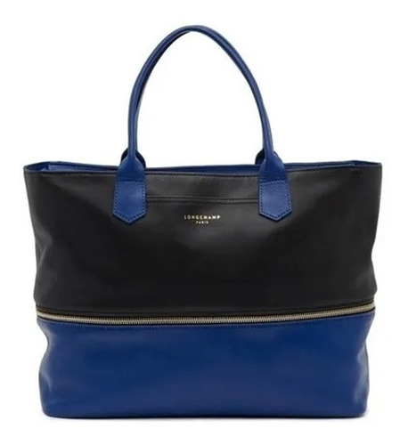 Bolso Tote Expandible De Piel Longchamp