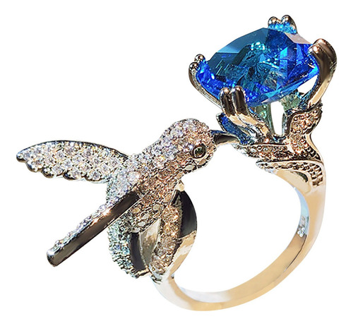 N 9957 - Anillo De Recuerdo Para Mujer Con Diseño De Colibrí