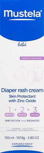 Mustela 1.2.3. Dermatitis Del Pañal Crema, Protector De La P