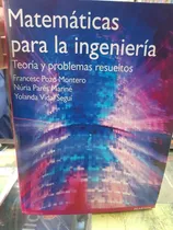 Comprar Libro Matematicas Para La Ingeniería  Francesc Pozo Montero