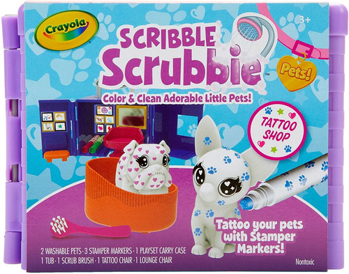 Scrubble Scrubbie Mascotas Tatuaje Tienda Toy Pet Plays...