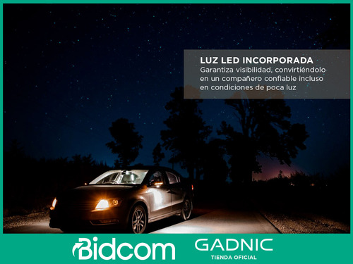 Compresor De Aire Apto Para Autos Gadnic Portátil Luz Led