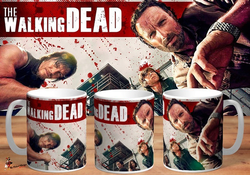 Taza De Ceramica The Walking Dead Art 4k