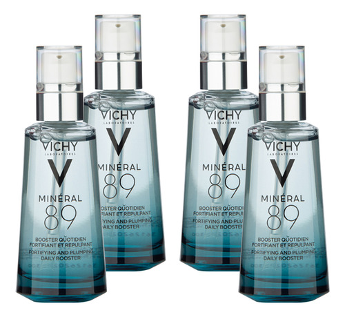 Combo X 4und Serum Booster Vichy Mineral 89 X 50ml