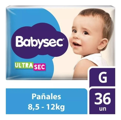 Pañales Babysec Ultrasec G X 36 Unidades