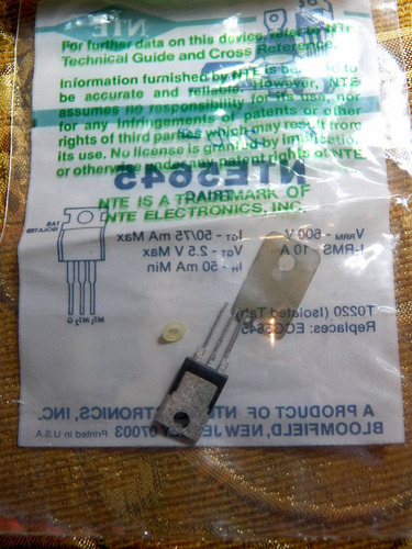 Nte5645 600v 10a Triac Nuevo Original Nort Americano Usa