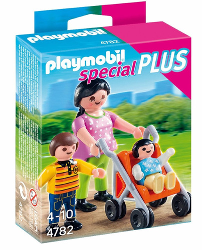 Playmobil 4782 Special Plus Mamá Con Cochecito + Nene + Bebé
