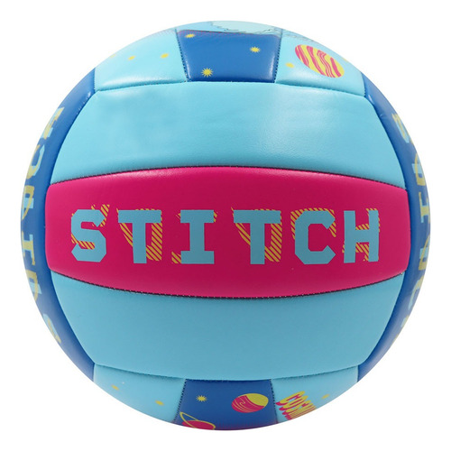 Balón De Voleibol No.5 Disney Stitch Surfeando Color Azul