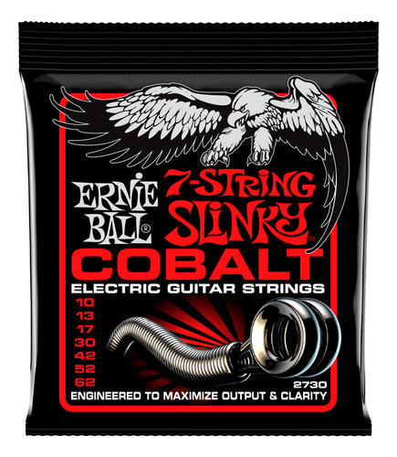 Ernie Ball Skinny Top Hb Slinky Cobalt 7-string 10-62