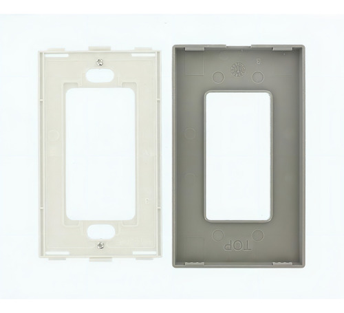 Placa Decora Plus Una Unidad Gris Leviton 80301-sgy