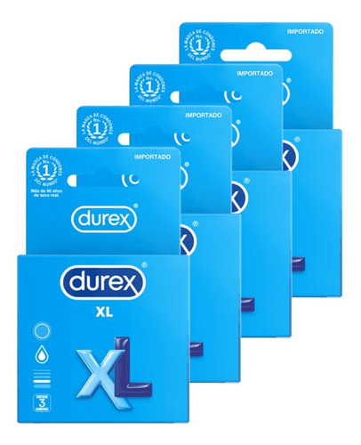 Durex Xl 12 Condones 60mm - Unidad a $4951
