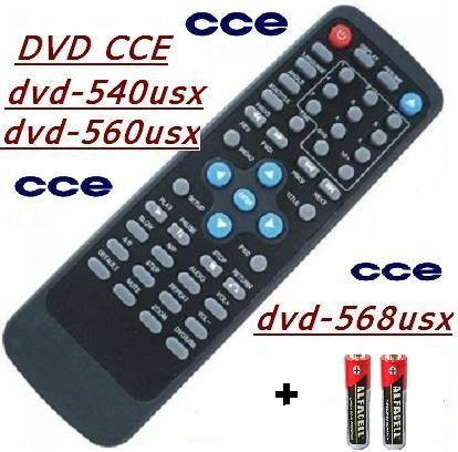 Controle Remoto Dvd Cce Dvd-540usx / Dvd-560usx / Dvd-568usx