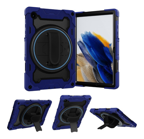 Funda Para Samsung Galaxy Tab A8 10.5 Rudo Protector Azul