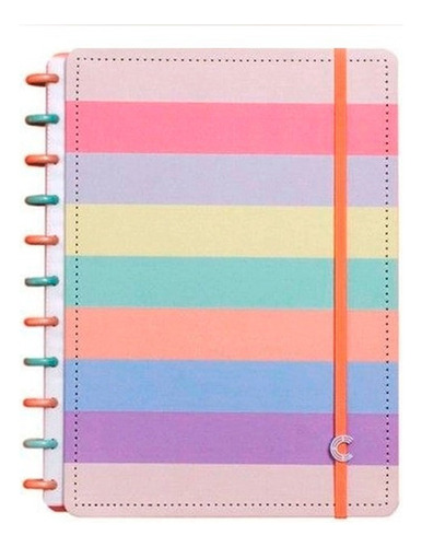 Caderno Inteligente Grande Arco-íris Pastel