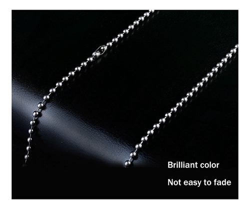 Collar De Cadena De Titanio Puro Con 5 Colgantes De Cadena D