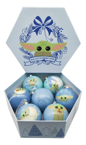Esferas Navideñas Mandalorian Grogu Baby The Child 7 Piezas