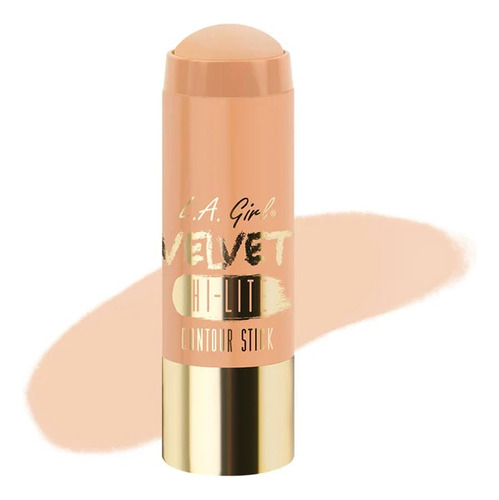 Iluminador En Barra Velvet Highlighter L.a Girl Tono Del Maquillaje Cashmere