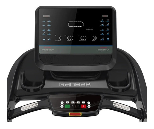 Imagen 3 de 3 de Cinta de correr eléctrica Ranbak RAN 555 220V negra y gris