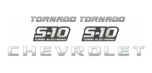 Adesivos S10 Tornado 4x4 Turbo 2008 Emblema Kit S10kit66