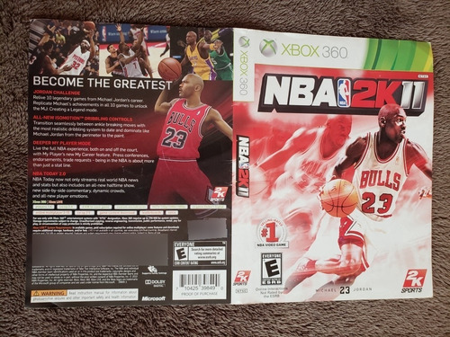 Nba 2k11 Portada Xbox 360 (Usado)