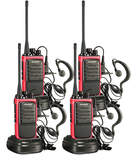Arcshell Rechargeable Long Range Two Way Radios With Earpiec