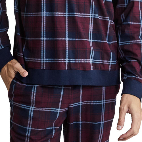 Pantalón Pijama A Cuadros Hpc Polo Ew6p Para Hombre 