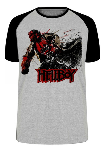 Camiseta Blusa Plus Size Hellboy Ataque Super Herói Inferno