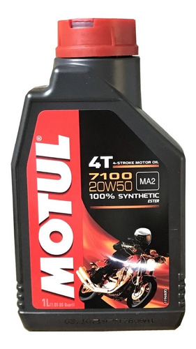 Aceite Motul 7100 20w50 100% Sintetico Moto 4-stroke 4t