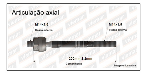 Puntero De Cremallera Ford Ranger 13/.. 201mm