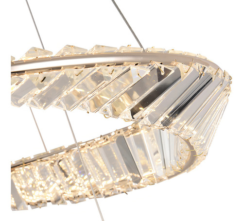 Lustre Pendente Nordecor Lezie 2738 Ouro Brilho Led Bivolt