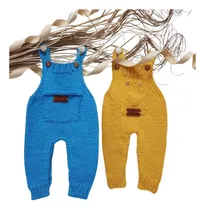 Comprar Enteritos Jardineros, Hilo, Bebé, Tejido A Mano, Ropa Bebé