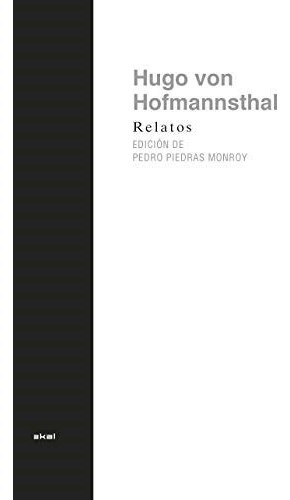 Libro Relatos De Hugo Von Hofmannsthal