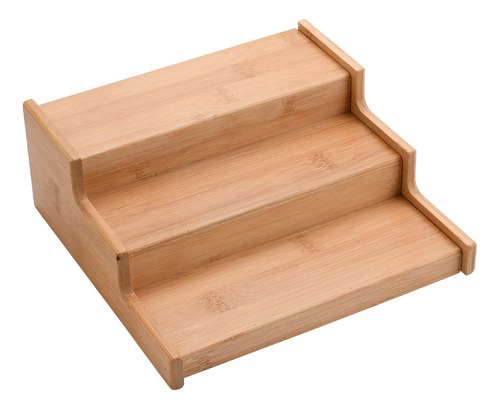 Estante De Especias De Bambú Expandible De 3 Niveles, Organi