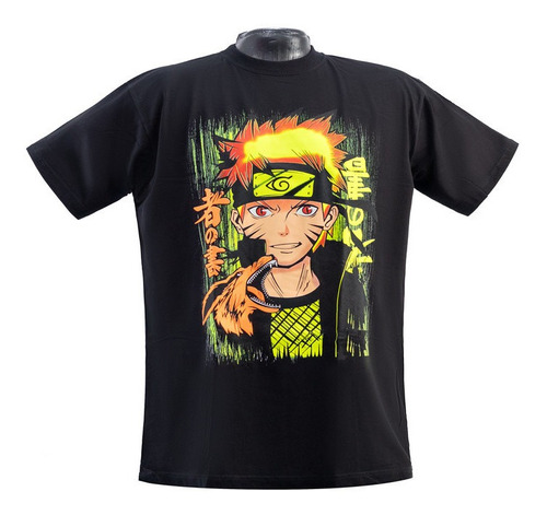 Franela Naruto Neon Unisex Adulto Algodón