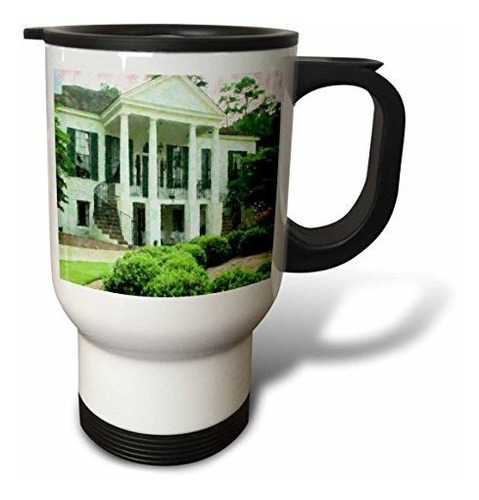 3drose Famous Monticello Home Taza De Viaje, 14 Onzas, Acero