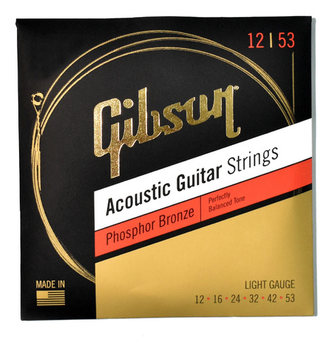 Encordado Guitarra Acustica Gibson Sag-pb12 12-53
