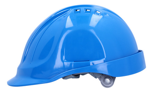 Casco Duro Azul Transpirable, Abs Ajustable, Antiroturas