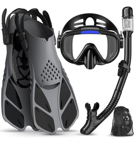 Aletas De Buceo Ubekezele Equipo De Snorkel Para Adultos, Ho