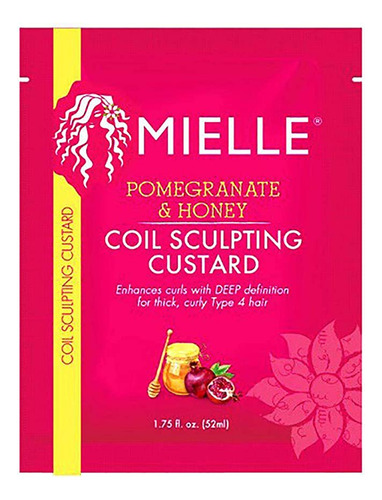 Mielle Pomegranate &amp; Honey Coil Sculpting Custard 1.75 .