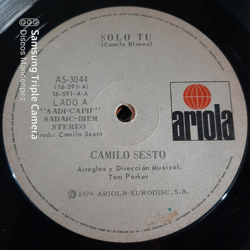 Simple Camilo Sesto Ariola 16591 C15