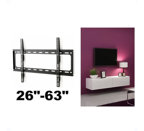 Imagen 5 de 8 de Soporte Pared Monitor Tv Smart Lcd Led 26 - 63 50 Kg K-ubo